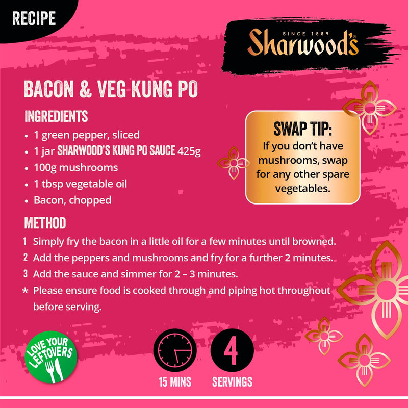 Sharwood's Kung Po cooking sauce 425g, imported from the UK