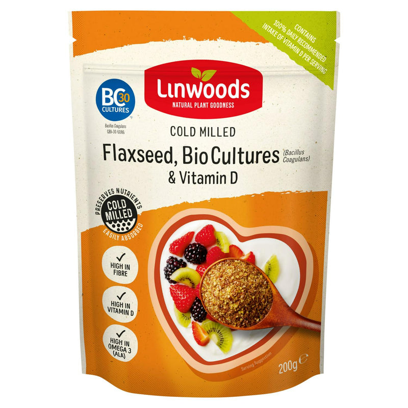 Linwoods Milled Flaxseed with Bio Cultures & Vitamin D 200g