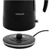 Cookworks Textures Selcey Electric Kettle Black 1.7L - British product