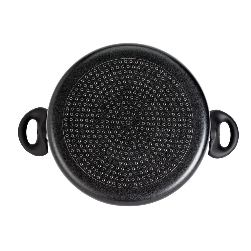Habitat 24cm aluminum stock pot with tempered glass lid, UK version