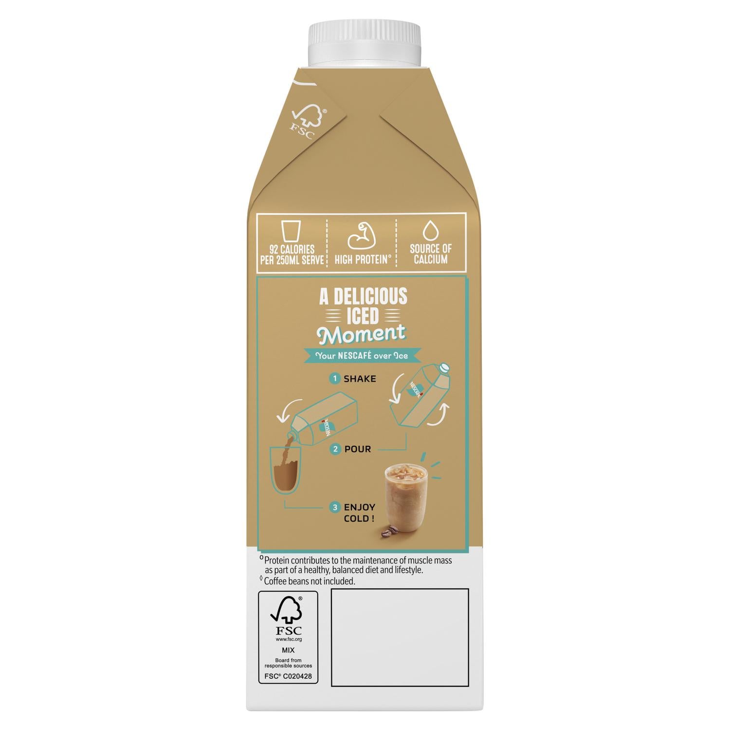 Nescafé Iced Coffee Latte Multiserve 750ml, imported from the UK