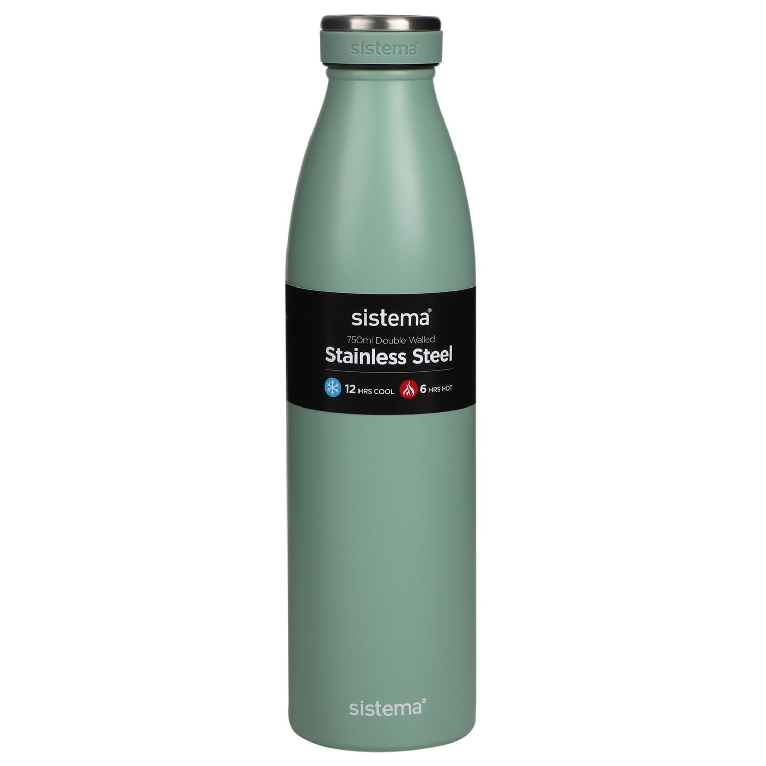 Sistema Hydrate stainless steel bottle multicolour 750ml (British brand)