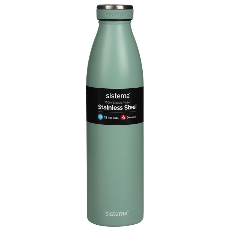 Sistema Hydrate stainless steel bottle multicolour 750ml (British brand)