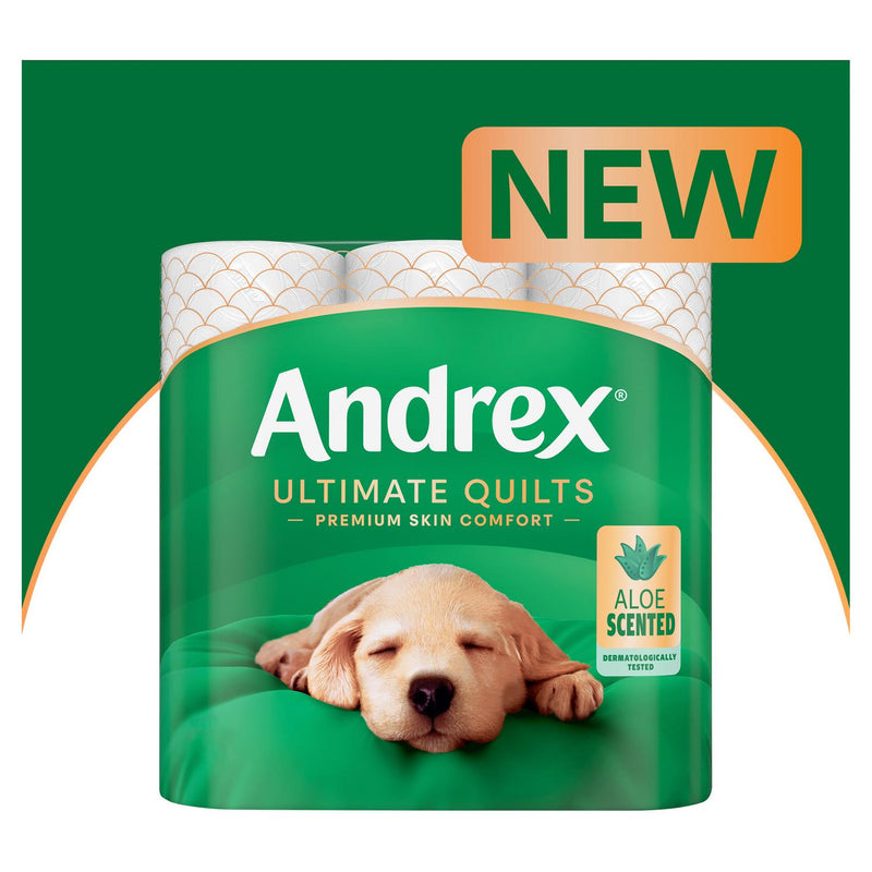Andrex Ultimate Quilts Aloe Toilet Rolls x9 - British product