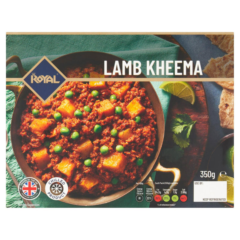 Königs Lamm Kheema Fertiggericht 350g, importiert aus dem Vereinigten Königreich