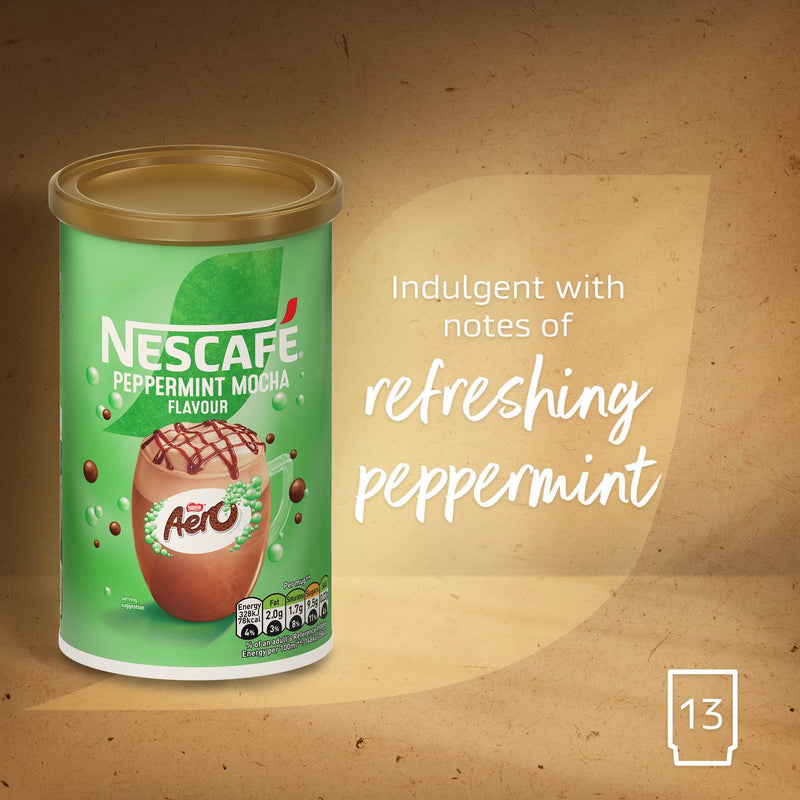 Nescafe Aero Peppermint Mocha Instant Coffee 250g, UK version