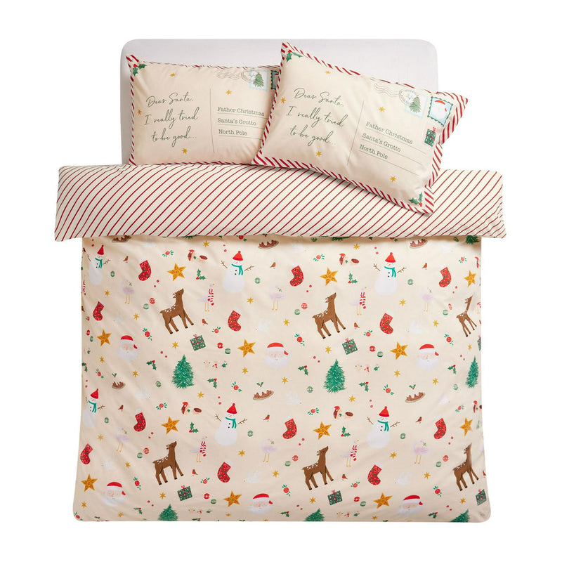Sainsbury's Home Novelty Letter to Santa Bedding Set