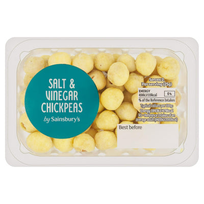 Sainsburys Salt & Vinegar Flavoured Crispy Coated Chickpeas 50g- Buy online at McGrocer