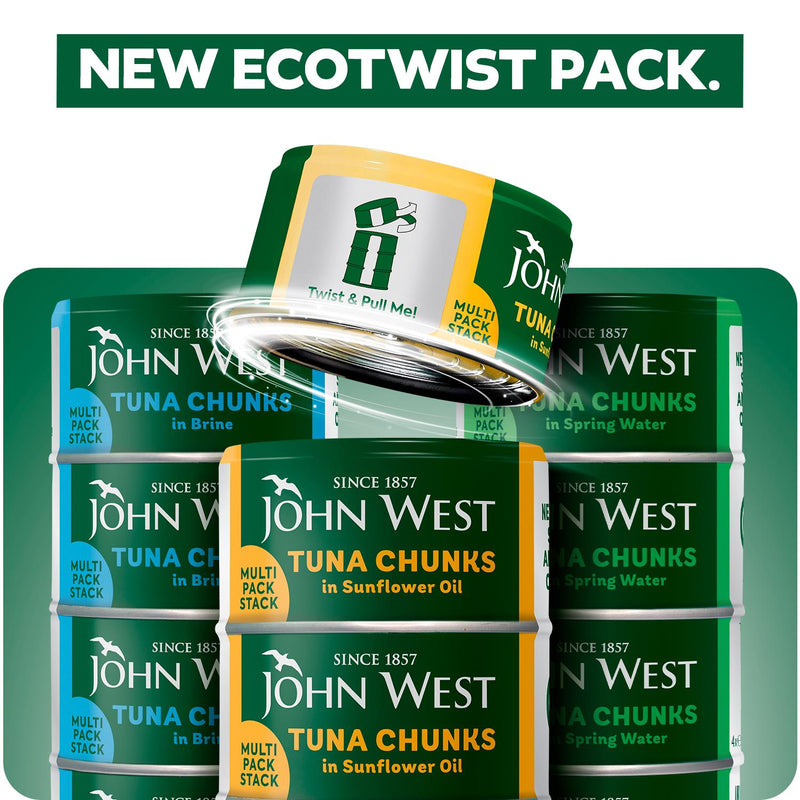 John West tuna chunks in sunflower oil multipack 4x125g - British product