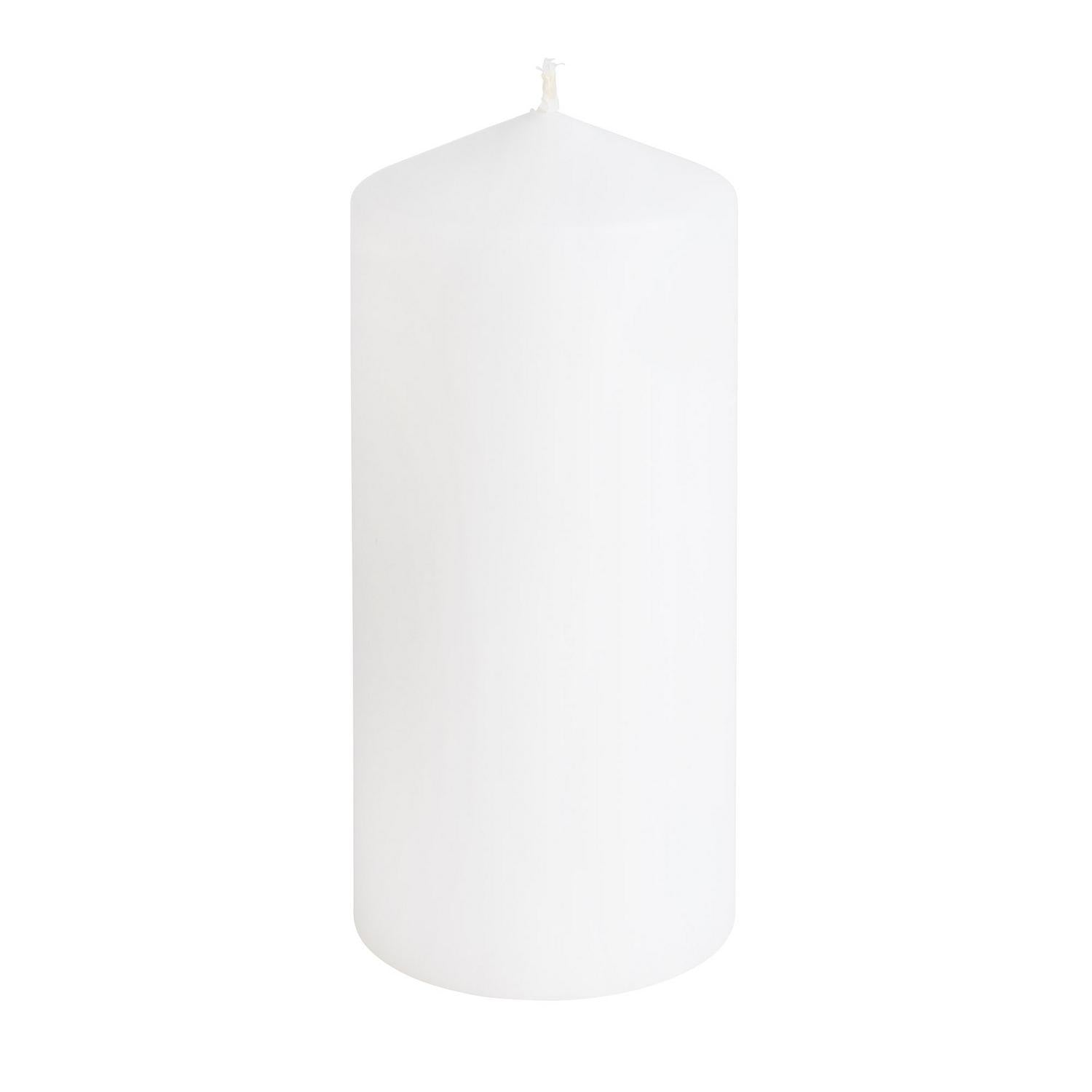 Habitat Large White Pillar Candle Pack of 4, UK version