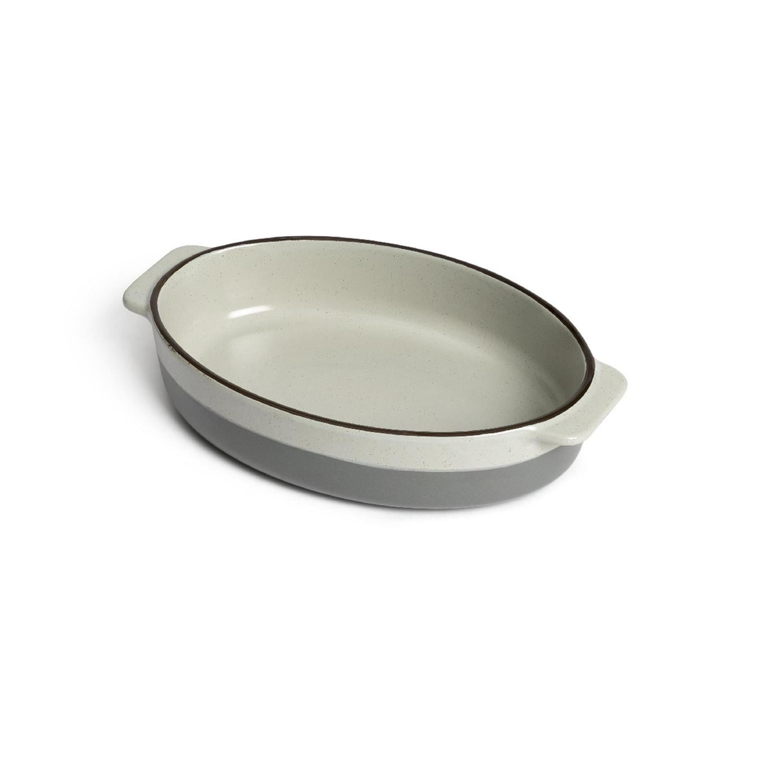 Habitat Ceramic Oval Roaster Grey 29cm, UK version