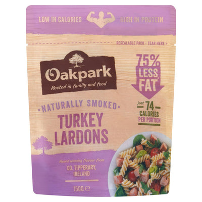 Lardons de dinde nature fumée Oakpark 150g