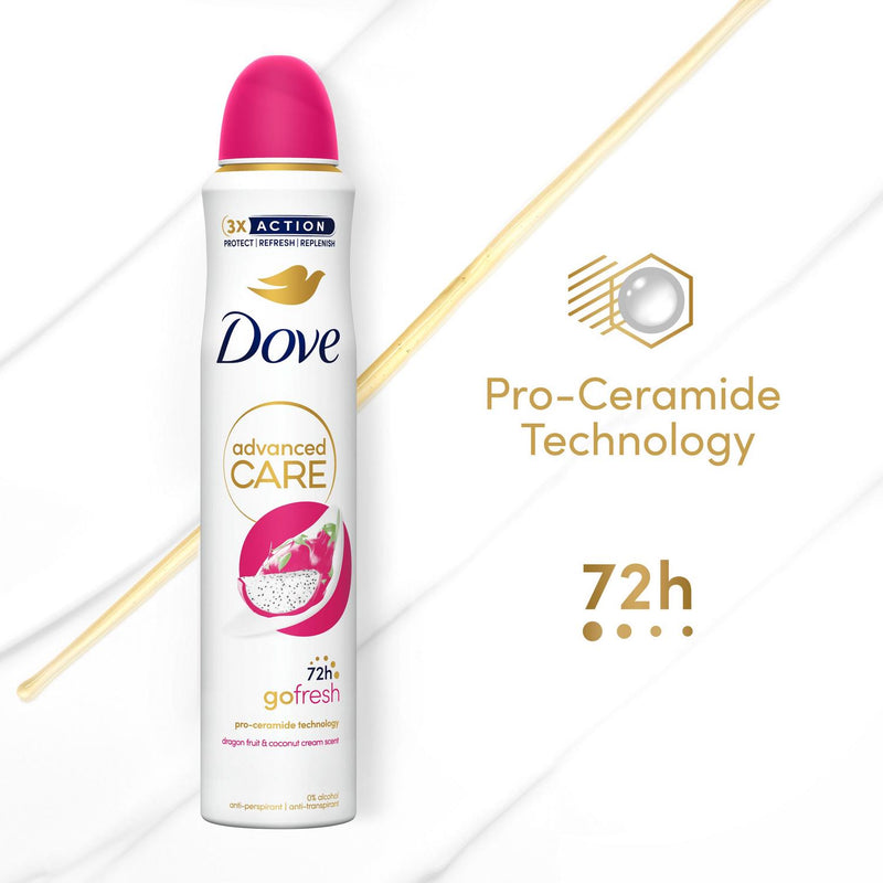 Dove Advanced Care Go Fresh Anti Perspirant Aerosol Dragonfruit & Coconut Cream Scent 200ml