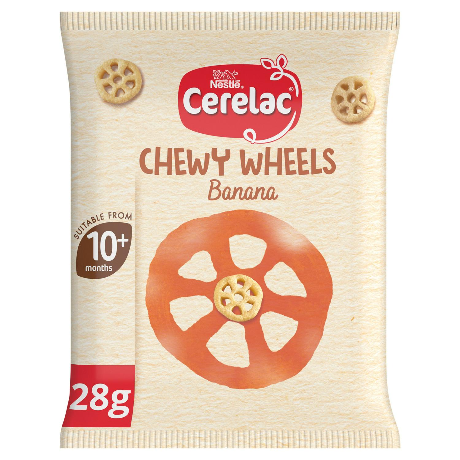 Cerelac banana wheels organic snack 28g - British product