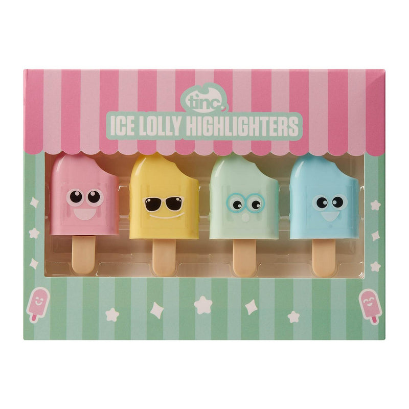 Tinc Ice Lolly Highlighters set 4-pack (British brand)