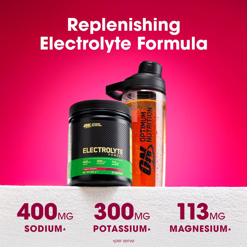 Optimum Nutrition Forest Berries Electrolyte Powder 264g, imported from the UK