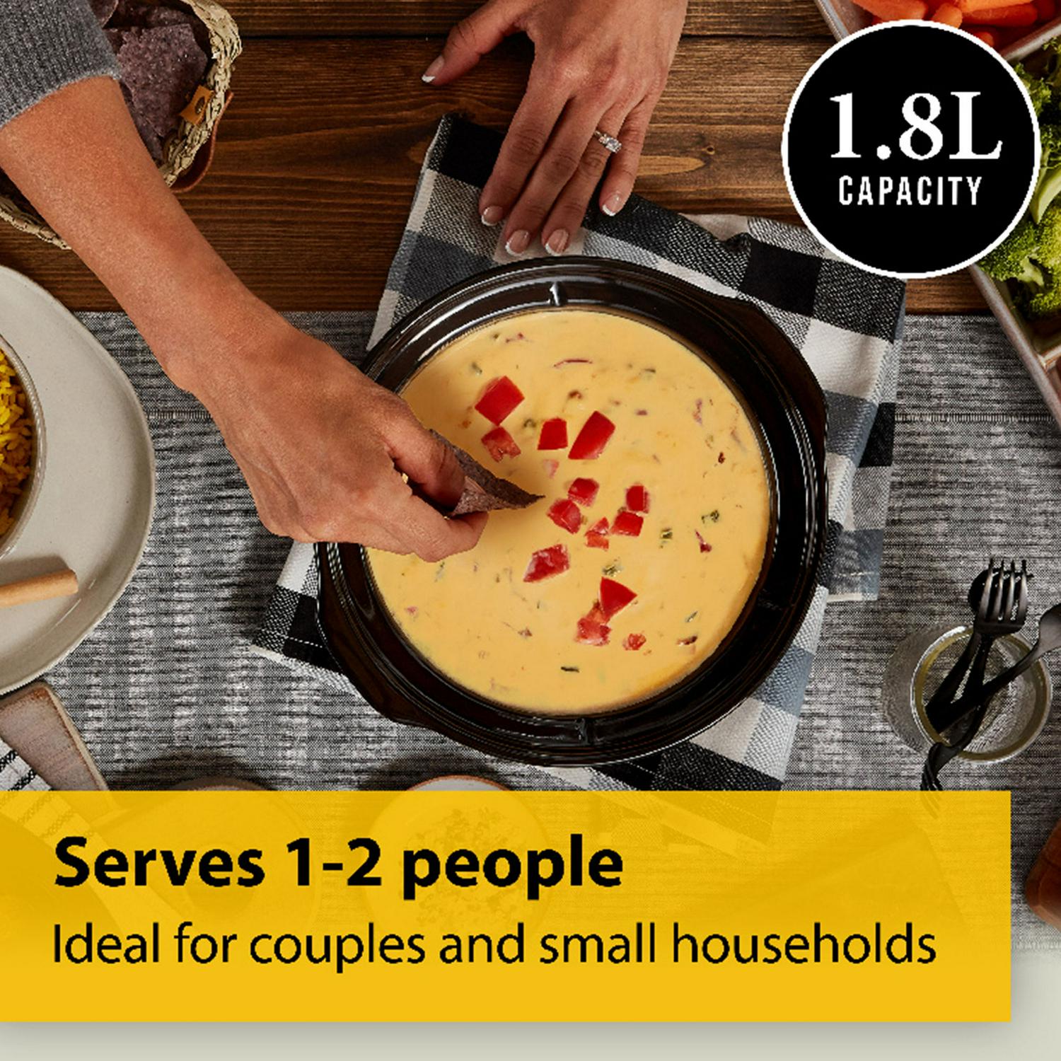 Crockpot 1.8L Slow Cooker - Black