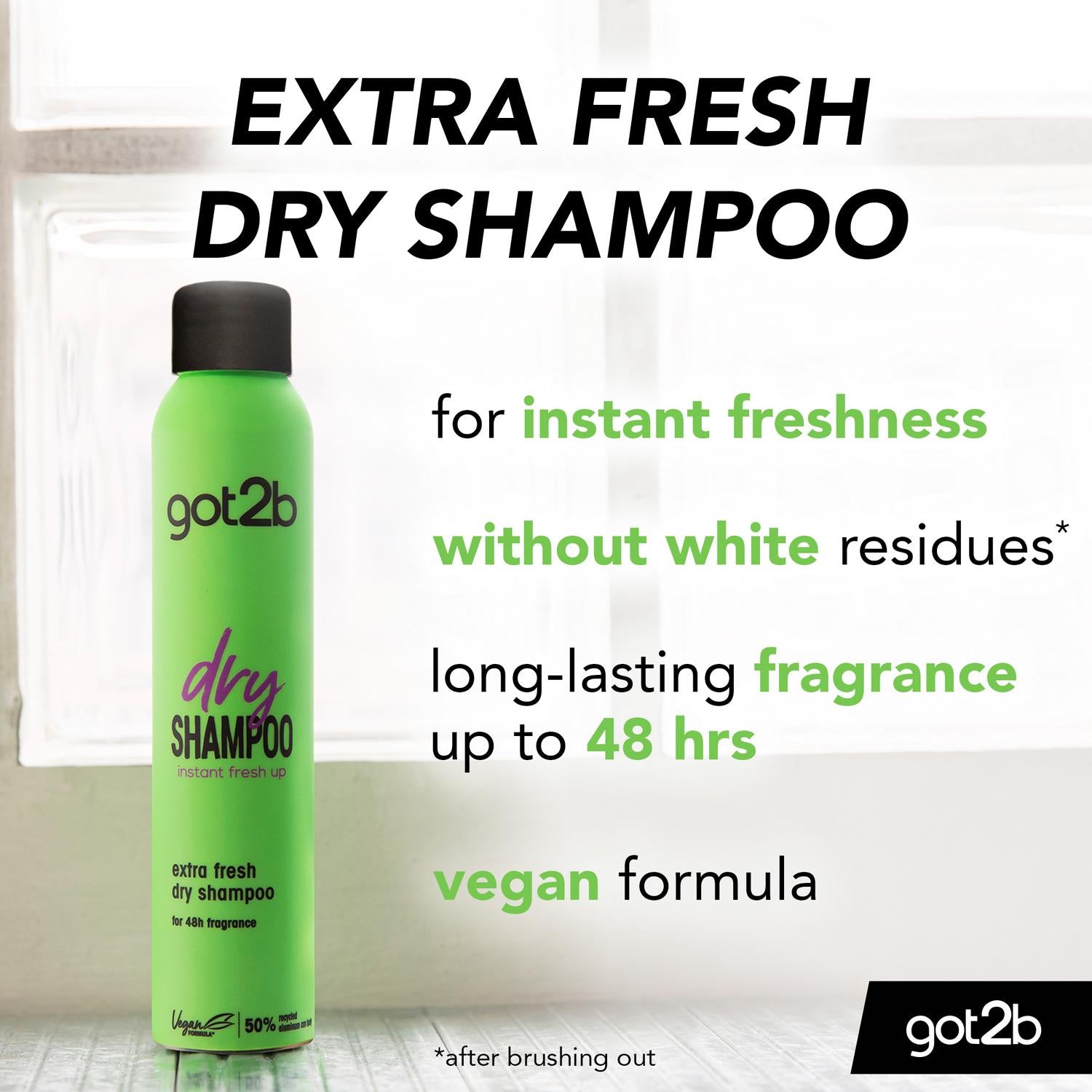 got2b dry shampoo extra fresh scent 200ml, UK version
