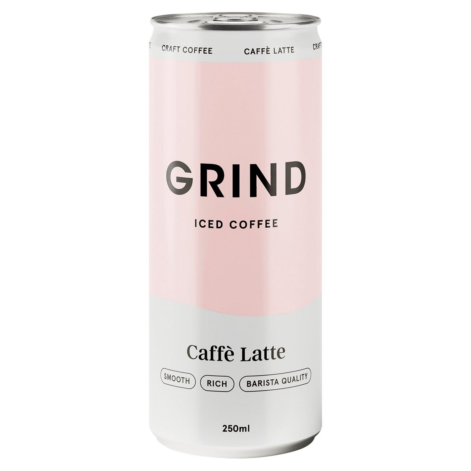 Grind Iced Flat White Coffee Can 250ml, UK version