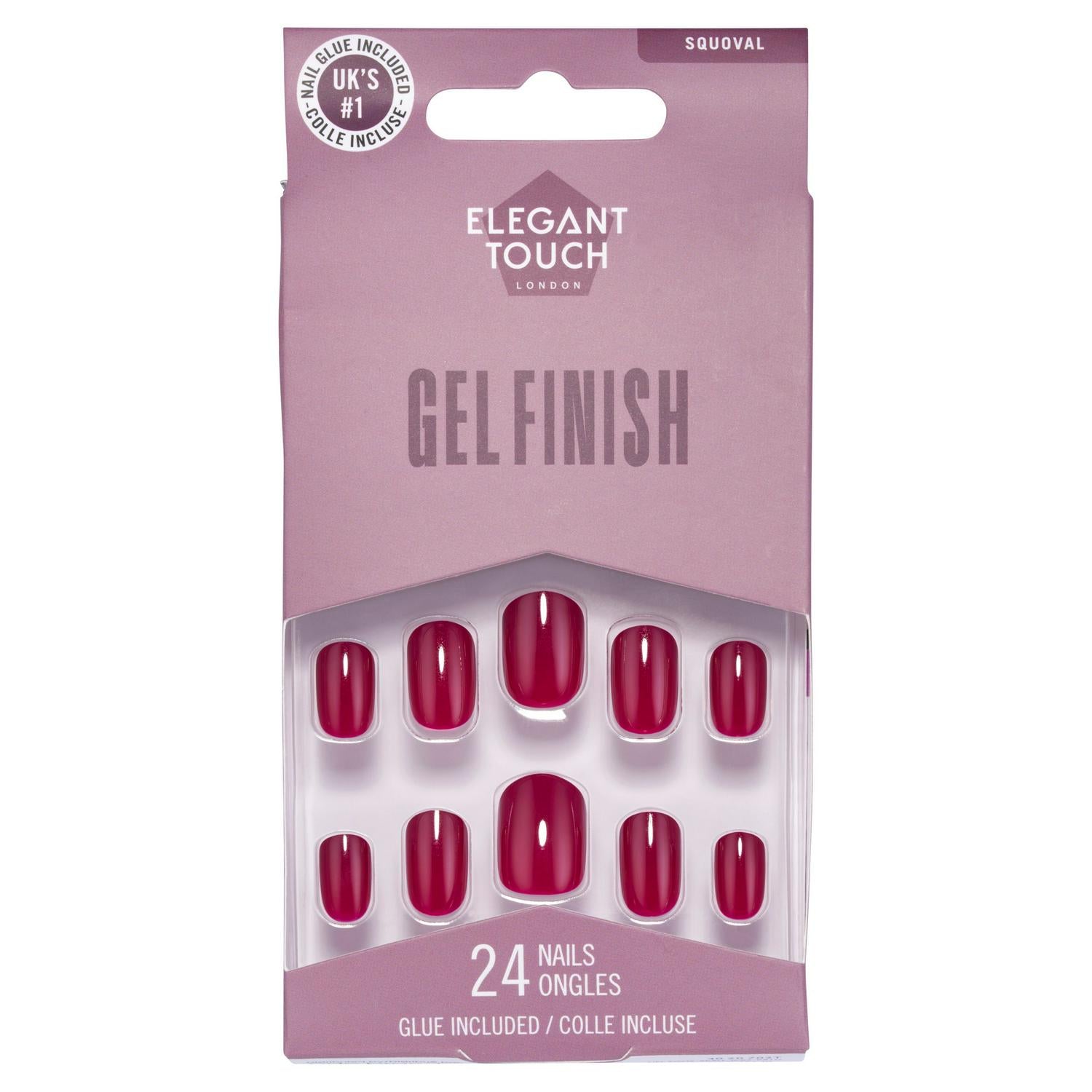 Elegant Touch nail polish Berry Blast shade - British product