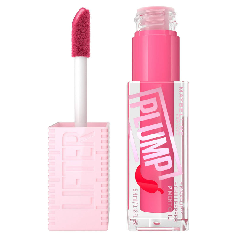 Maybelline Lifter Plump Pink Sting Lip Gloss, imported from the UK