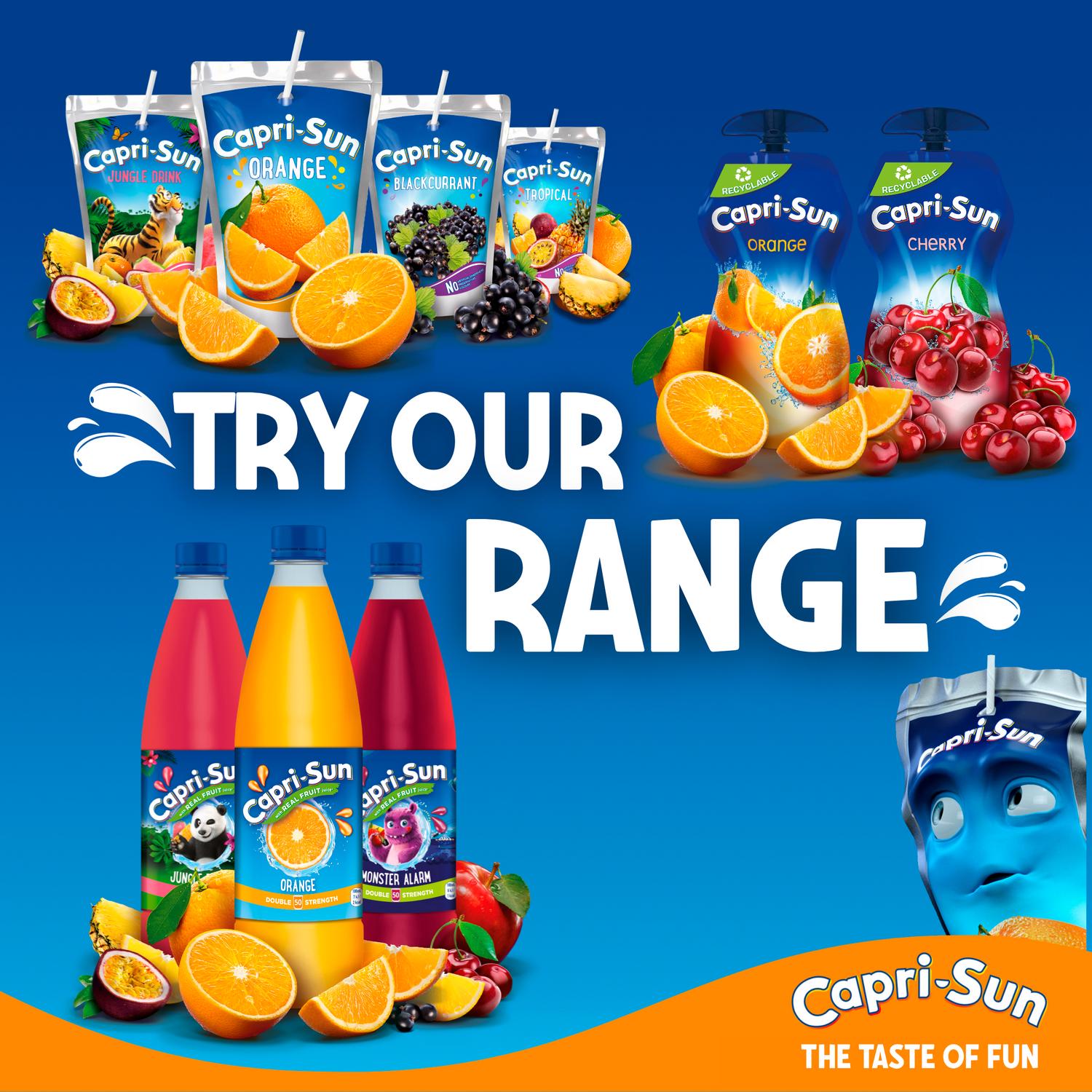 Capri Sun Zero Monster Alarm Kids Juice 4 x 200ml - British product