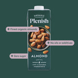 Plenish Organic Almond Milk Alternative 1L, imported from the UK