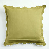 Habitat Scallop Cushion Olive 43 x 43 cm, UK version