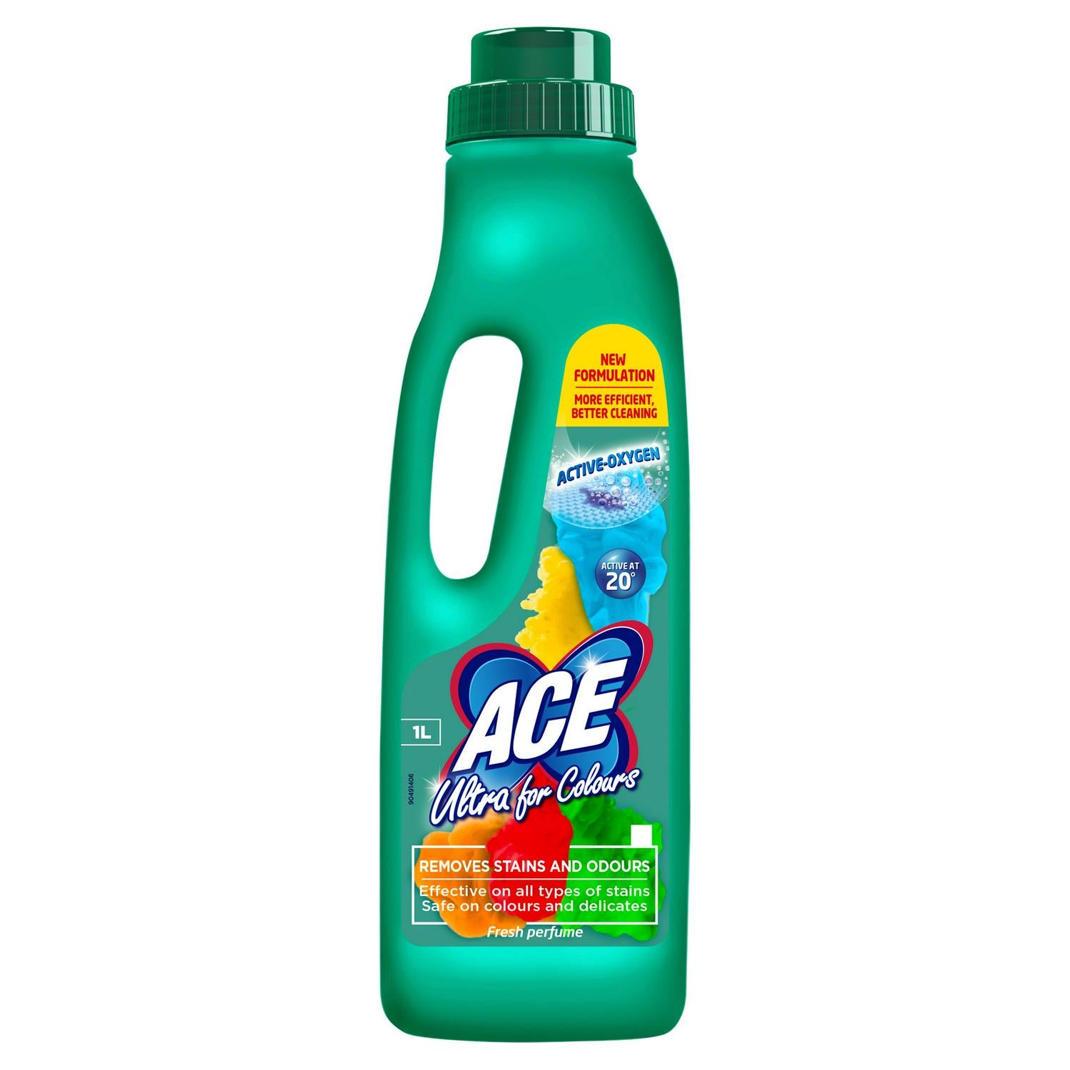 Ace Ultra for Colours Stain Remover laundry powder sachets - British product