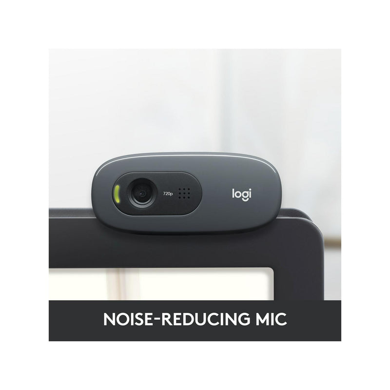 Logitech C270 HD Webcam 720p video capture device, UK version