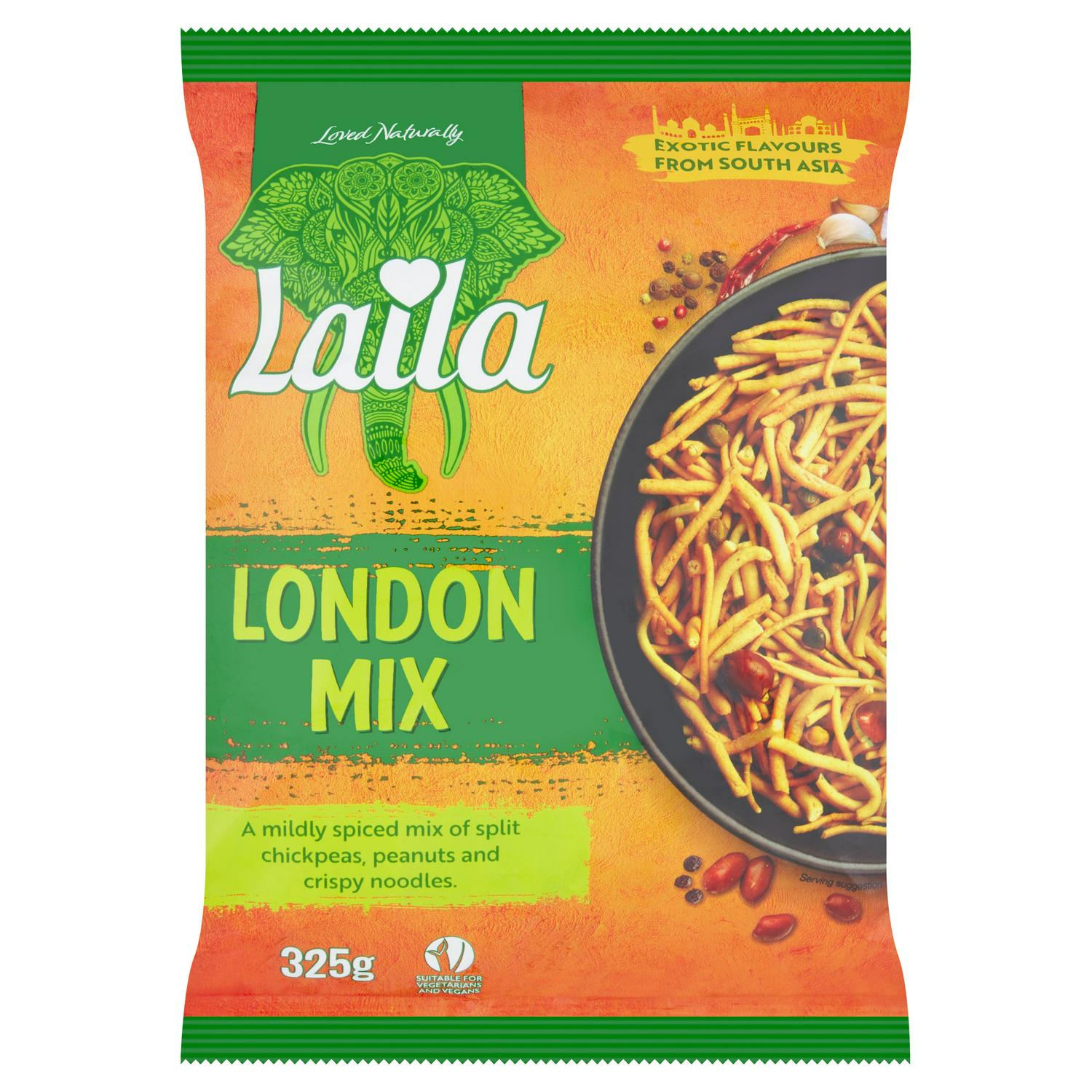 Laila London Mix Noodle Snack 325g, UK version