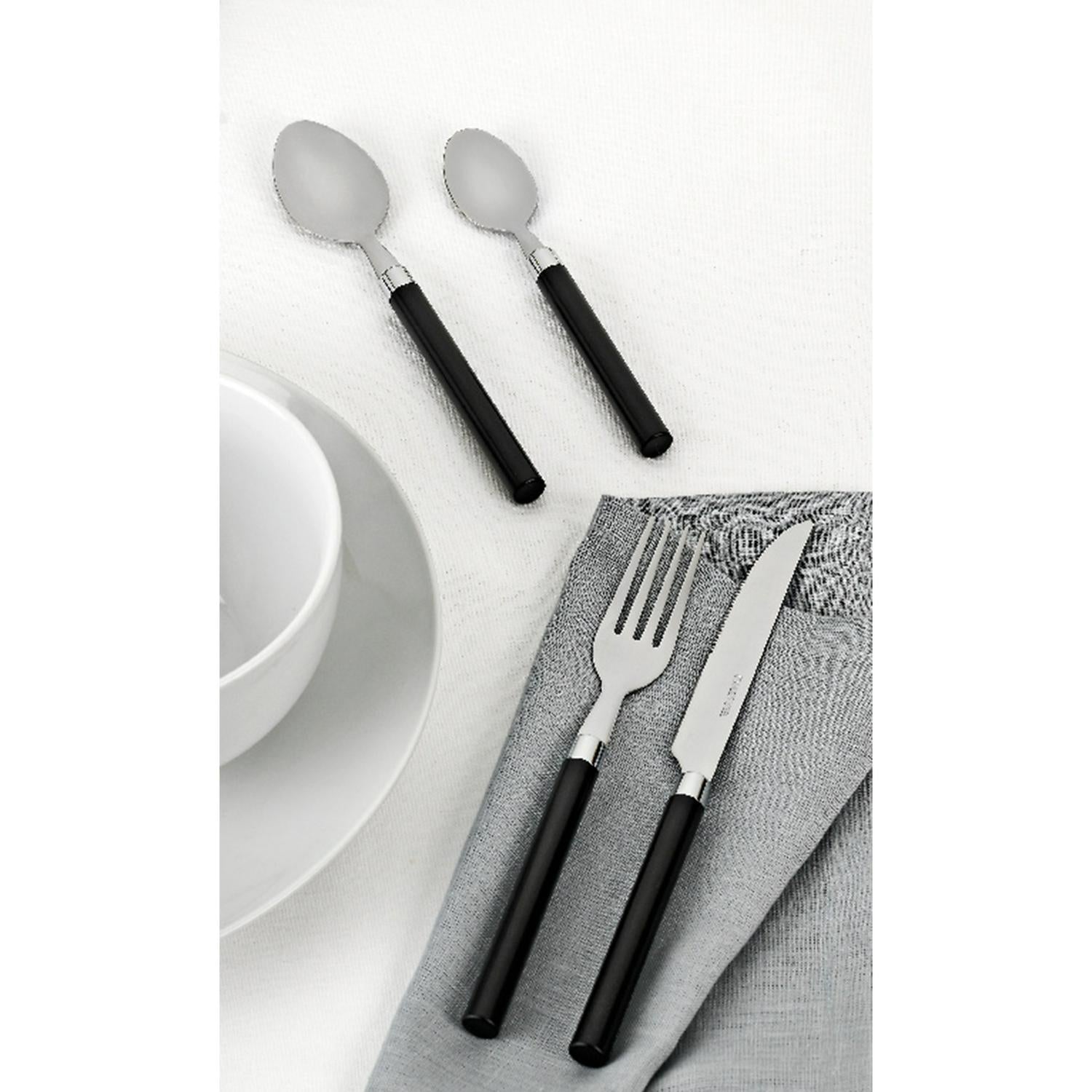 Sainsbury's Home Black Cutlery Set 16 Piece (British brand)