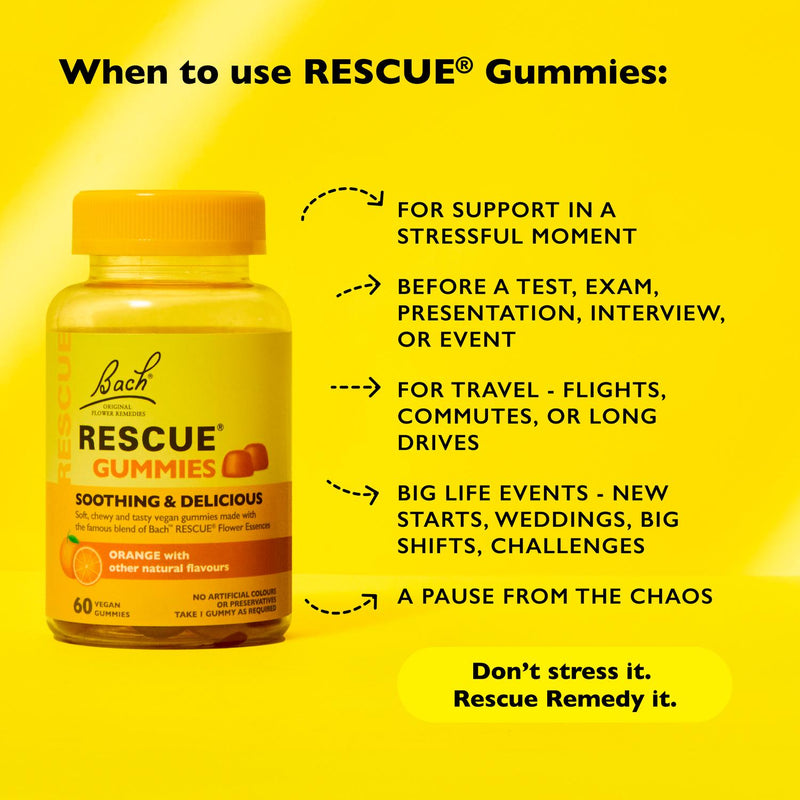 Bach Rescue Gummies Orange 60 count - British product