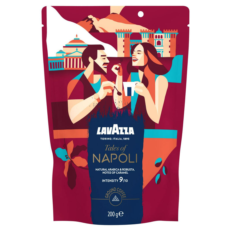 Lavazza Tales of Napoli Ground Coffee 200g from Italy
