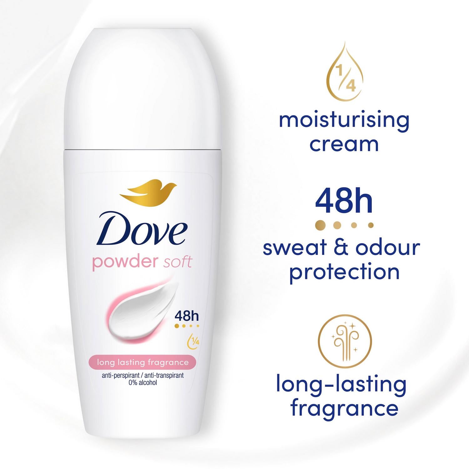 Dove Anti Perspirant Roll On Powder 50ml