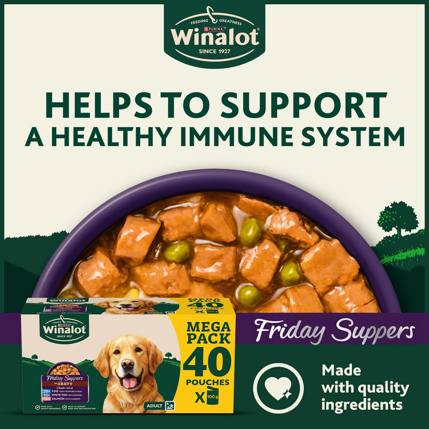 Winalot wet dog food Friday Suppers 40 pack (British brand)