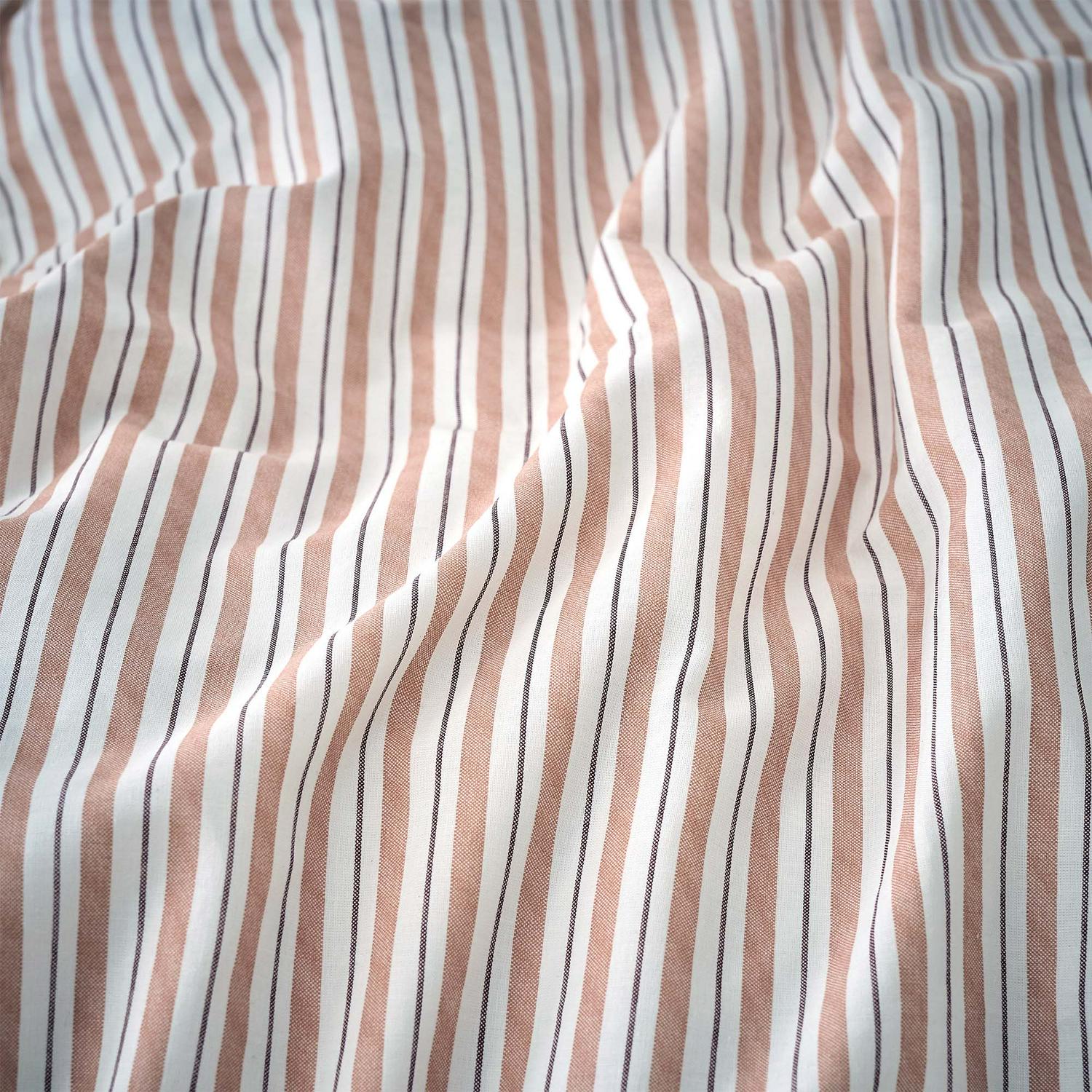 Habitat Rust Stripe Bedding Set Double Duvet Cover, UK version
