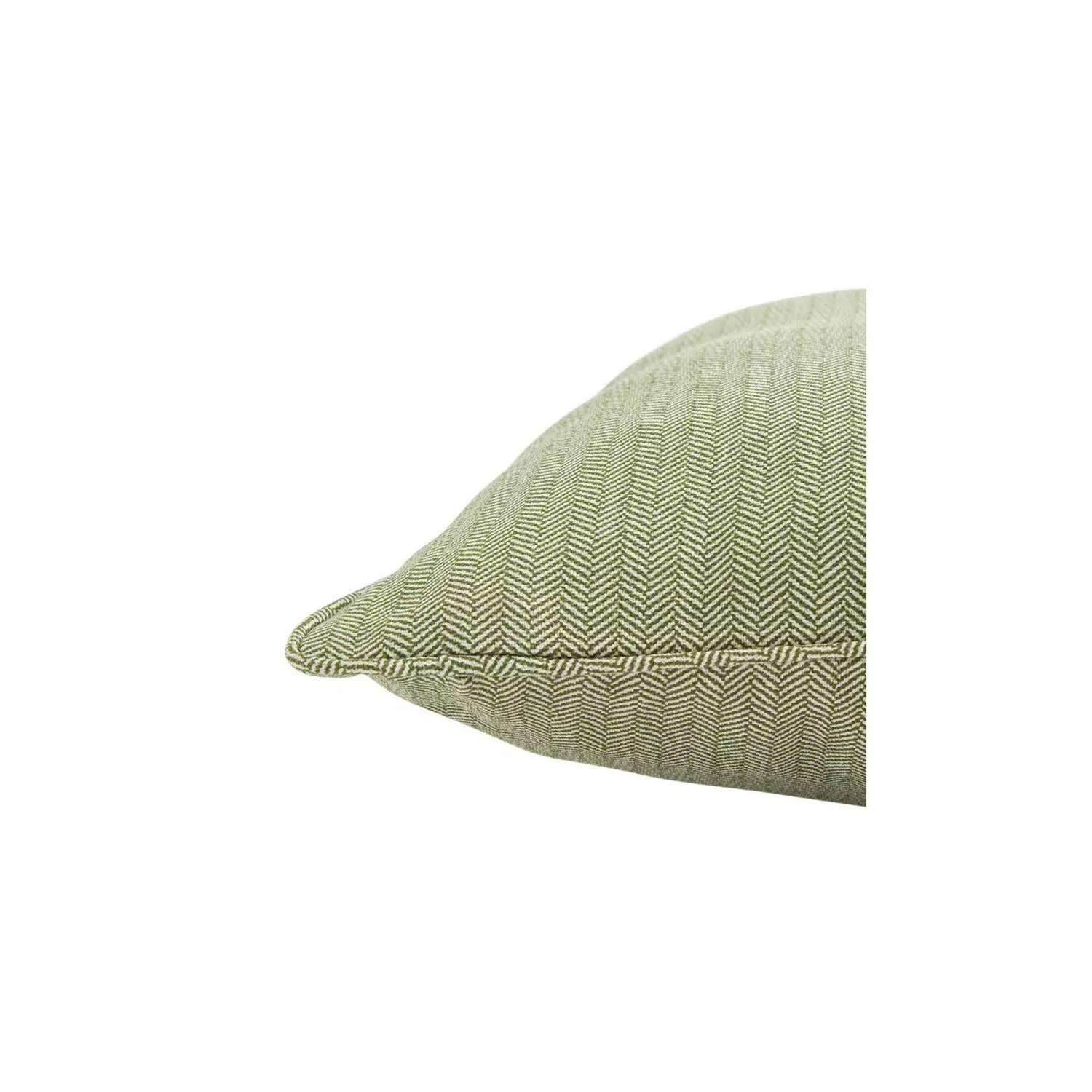 Habitat Herringbone Cushion Cover Moss Green 43x43cm , UK version