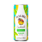 Malibu coconut rum pineapple cocktail can 250ml, UK version