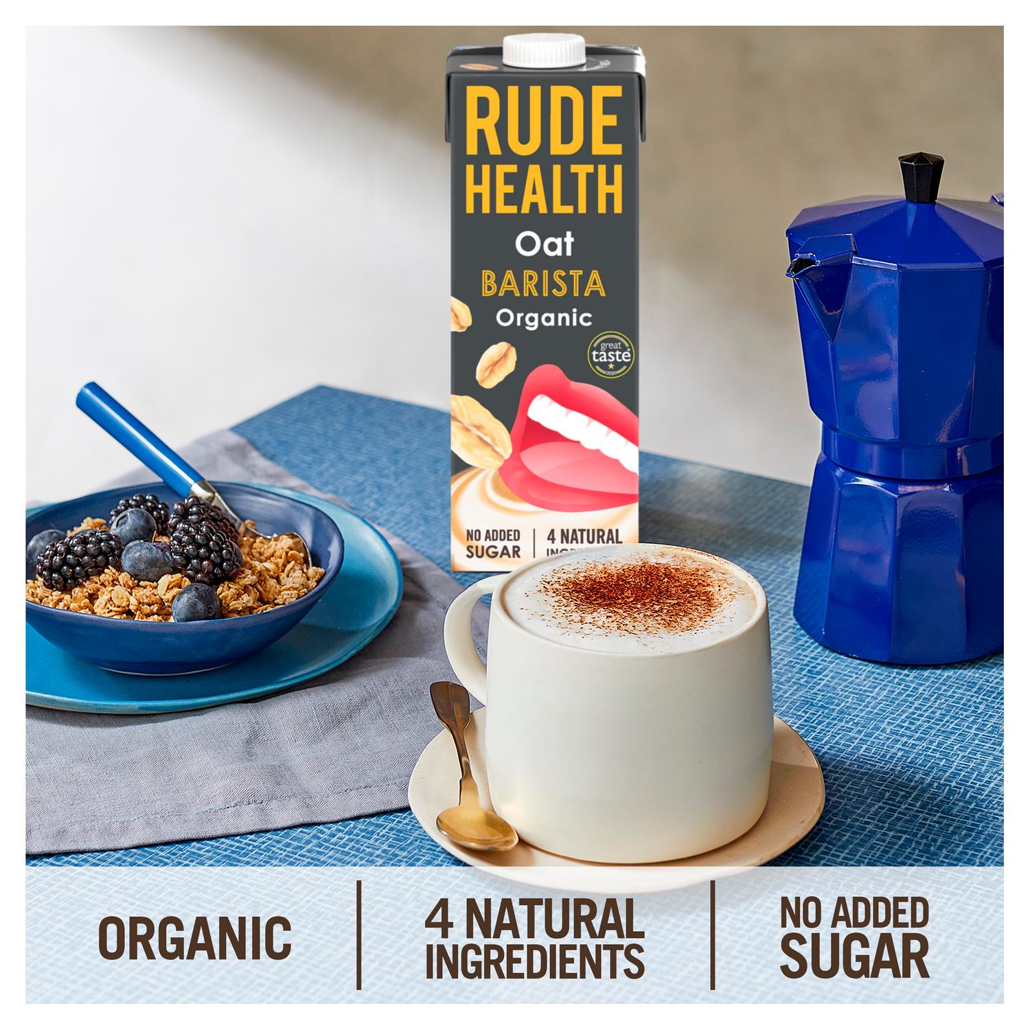 Rude Health Oat Barista Drink 1L, imported from the UK