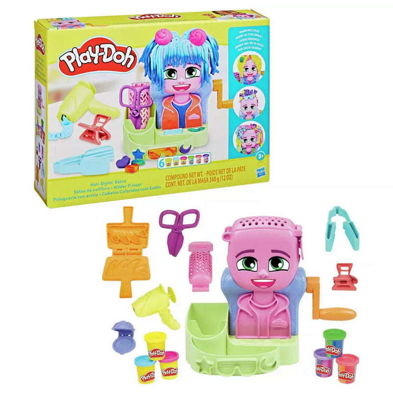 Play-Doh Hair Stylin Salon Playset 340g, imported from the UK