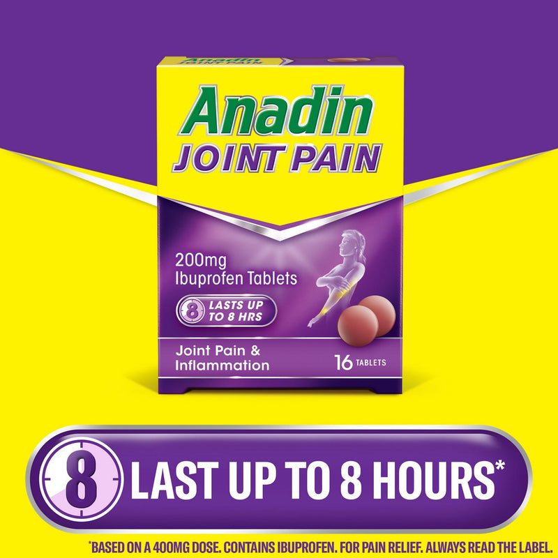 Anadin Joint Pain Relief Ibuprofen Tablets 16 count - British product