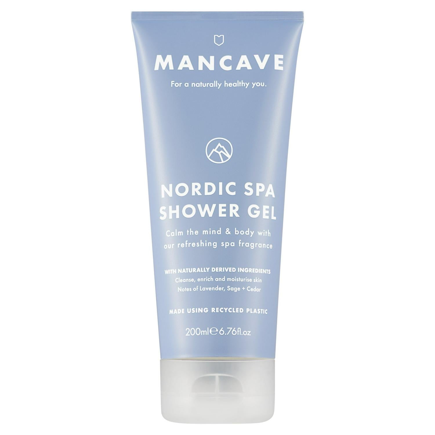 ManCave Nordic Spa Shower Gel 200ml, imported from the UK