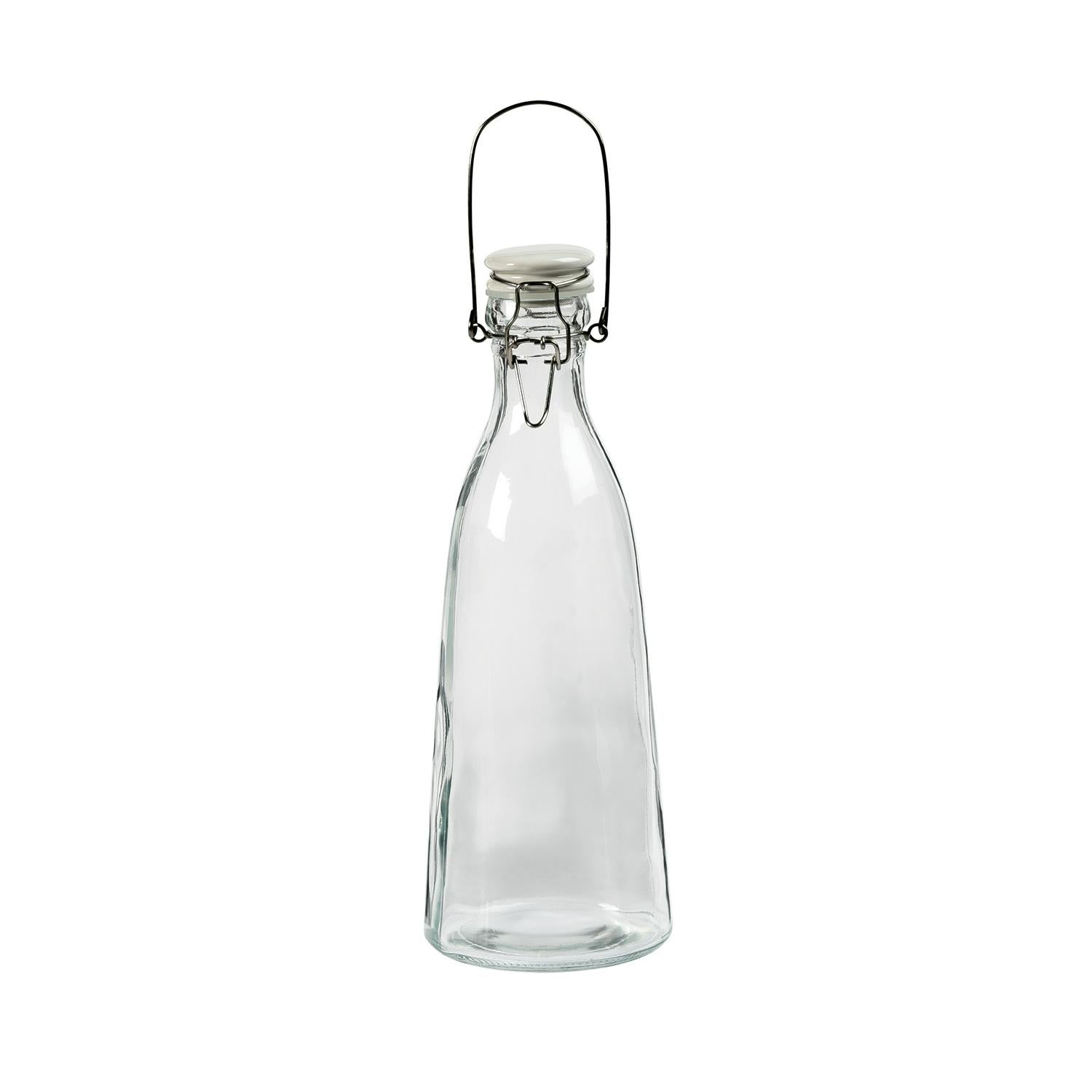 Home Klip Top Glass Bottle 1L - British product