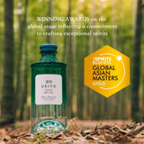 Ukiyo Tokyo Dry Gin 70cl premium spirit bottle package (British brand)