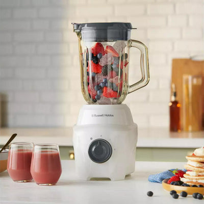 Sainsburys Russell Hobbs Go Create Hvit 1,5 L Glassmugge Blender - Kjøp online hos McGrocer