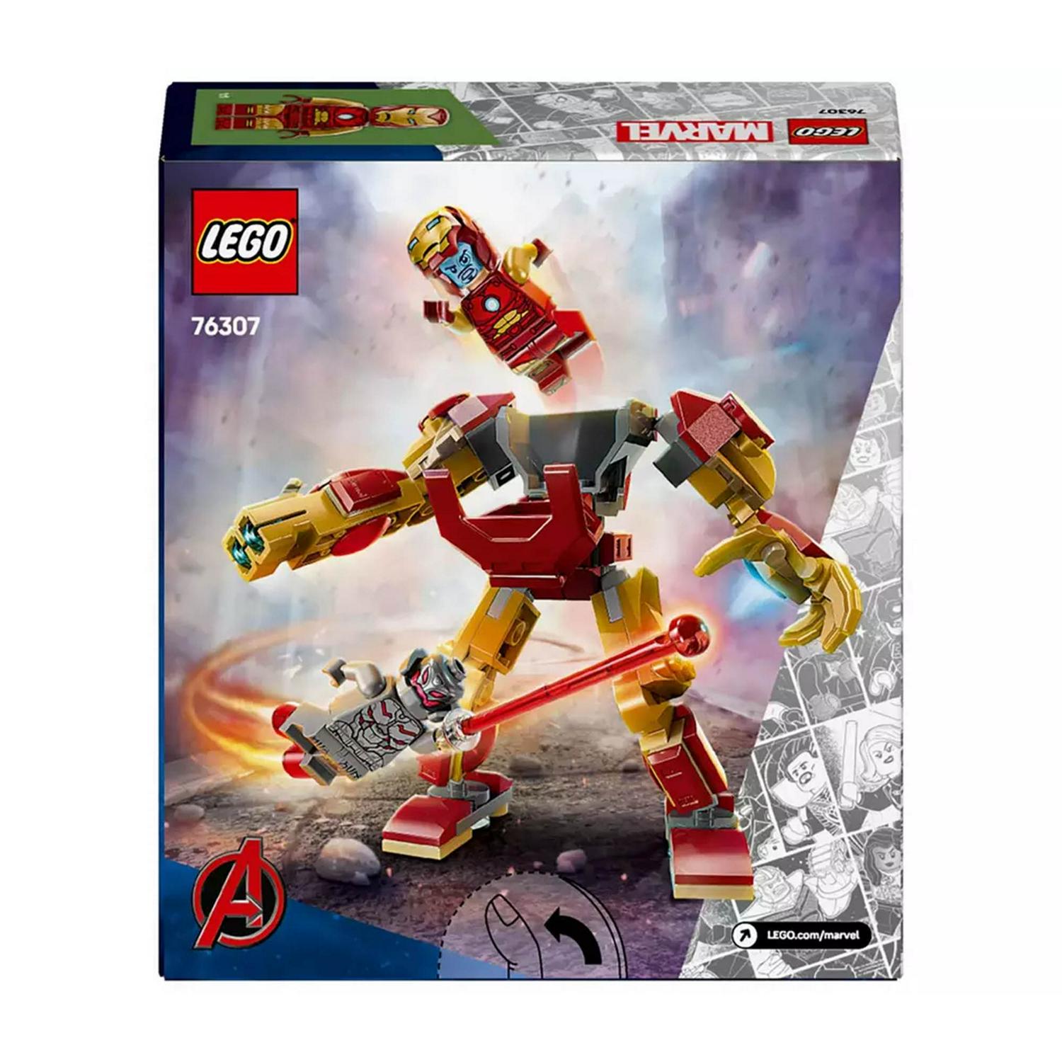 LEGO Iron Man Mech vs Ultron Building Set 101pc, imported from the UK