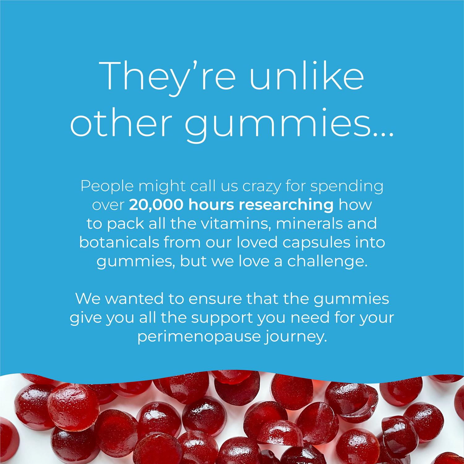 Health & Her Perimenopause Multi Nutrient Support Tasty Raspberry Flavour Gummies