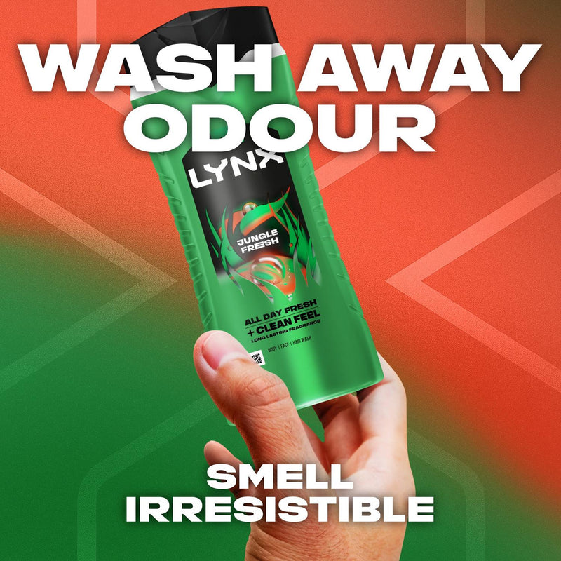 Moisturising 3-in-1 Shower Gel for Men with Palm Leaf & Amber Scent, 500ml