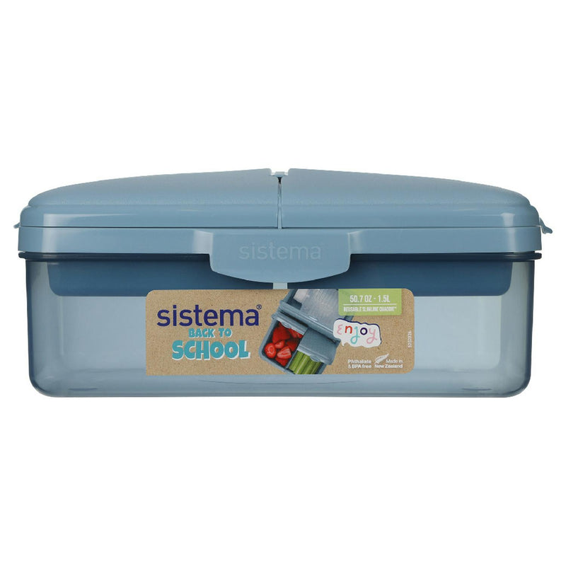 Sistema Quaddie lunch box 1.5L with bottle (British brand)